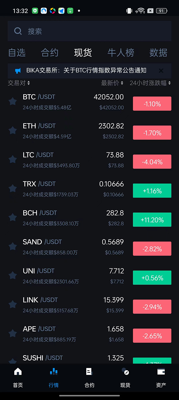 bika交易所app下载 bika币咖交易所 v2.6.2 安卓手机版官方下载下载安装