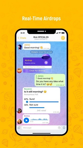 btok电报下载 Btok电报APP中文版 v6.3.7 官方最新安卓版官方下载下载安装
