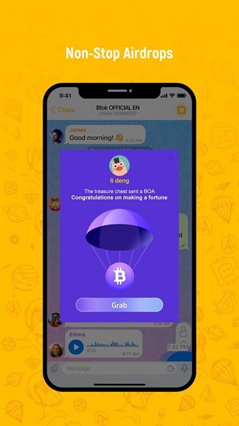 btok电报下载 Btok电报APP中文版 v6.3.7 官方最新安卓版官方下载下载安装