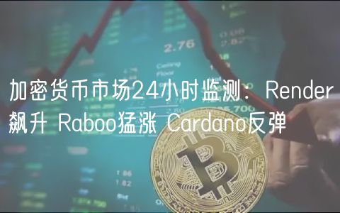 加密货币市场24小时监测：Rndr飙升 Raboo猛涨 Cardano反弹