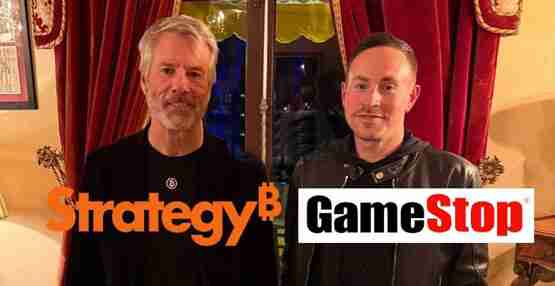 其CEO晒与Micheal Saylor合照 GME单日飙涨9.7%解读