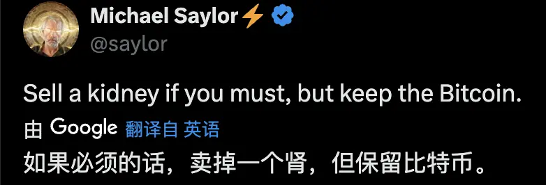 “卖肾也要保住比特币”,Strategy 的多头赌局遭清算疑虑